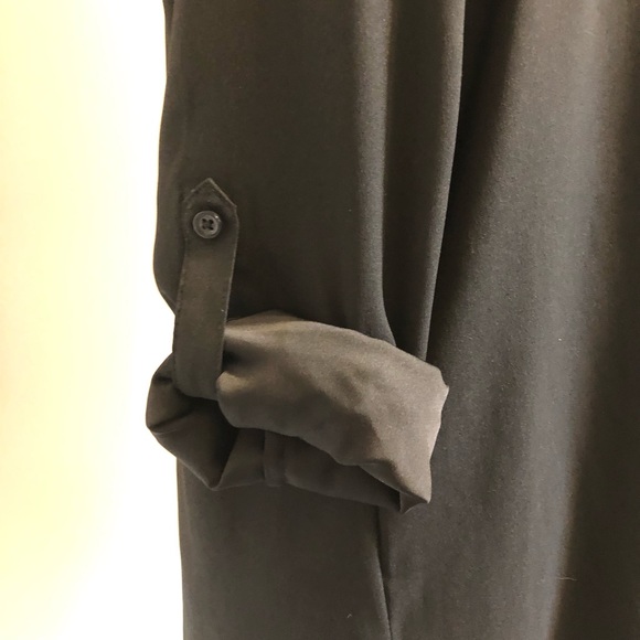 Ann Taylor basic black sheer top size small - Picture 4 of 8